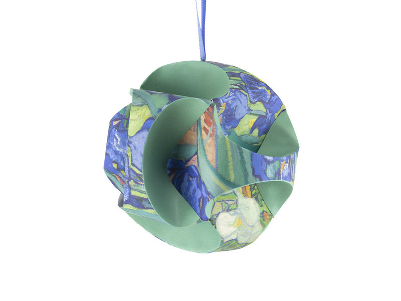 Fold-it-yourself, Christmas Bauble, Van Gogh, Irises