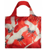 Shopper foldable , White and Red Cranes