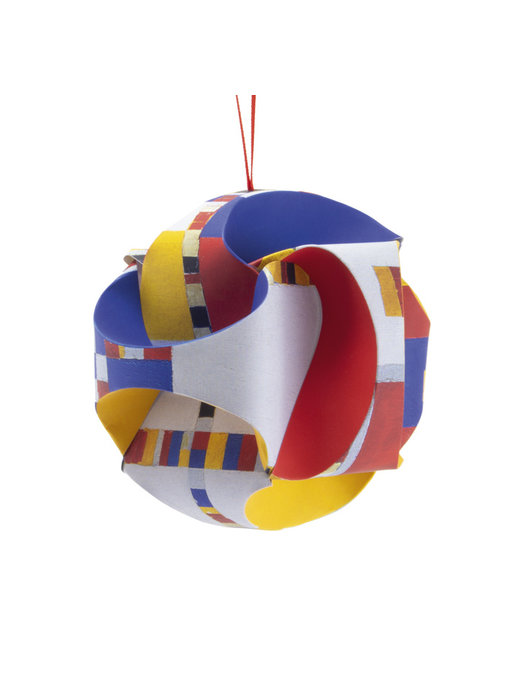 DIY Paper Christmas Ball ,  Mondriaan