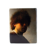 Masters-on-wood, Rembrandt, Autoportrait à un jeune âge, 240 x 195 mm