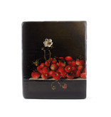 Masters-on-wood, Coorte, Strawberries with flower, 240 x 195 mm