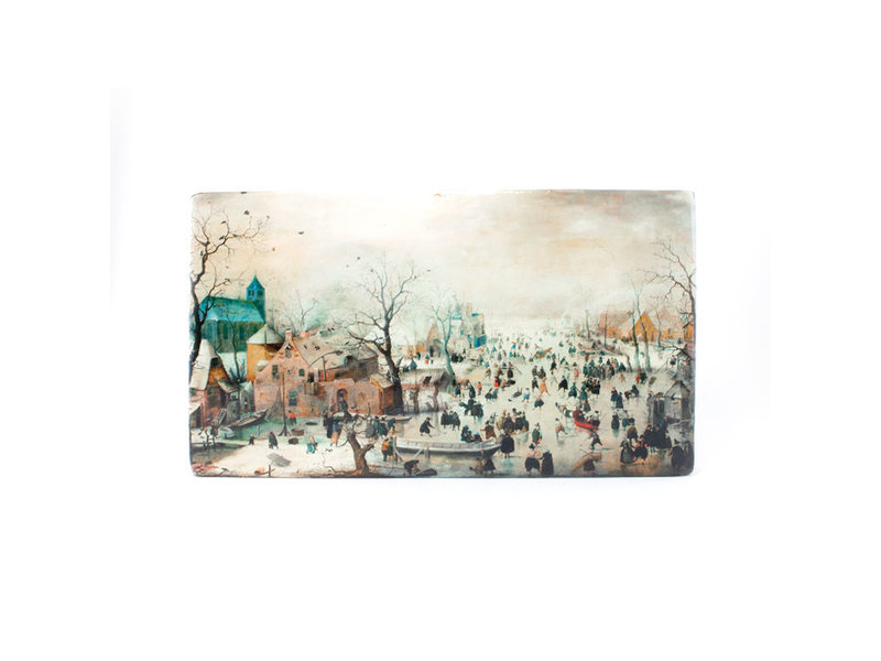 Masters-on-wood, Winterlandschap, Avercamp, 330 x 195mm