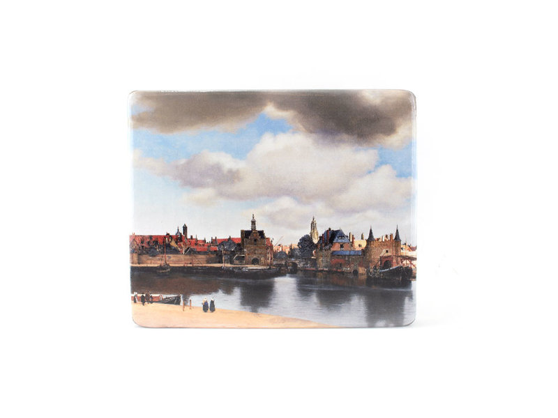 Masters-on-wood, Vue de Delft, Vermeer, 230x195 mm