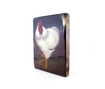 Masters-on-wood, White Rooster, Jan Mankes