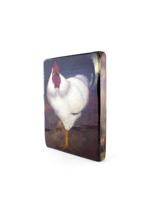 Masters-on-wood, White Rooster, Jan Mankes