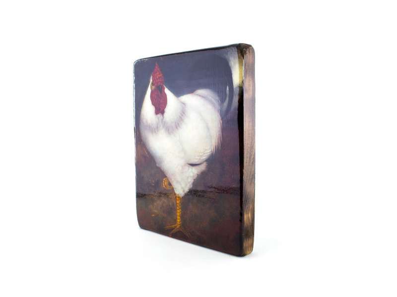 Masters-on-wood, White Rooster, Jan Mankes 240 x 195mm