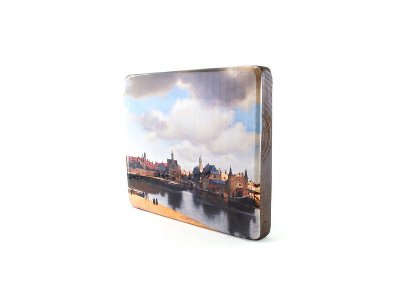 Masters-on-wood, Vista de Delft, Vermeer, 230x195 mm