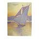 Carpeta portadocumentos con banda elástica,  Signac: El puerto al atardecer