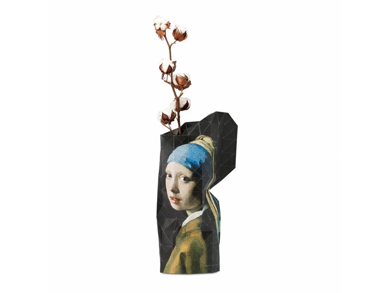 Papiervase, Vermeer, Mädchen mit dem Perlenohrring