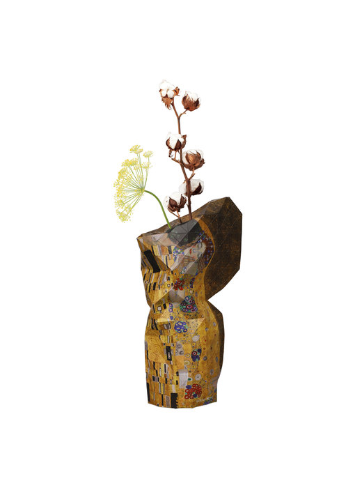 Florero de papel, Klimt