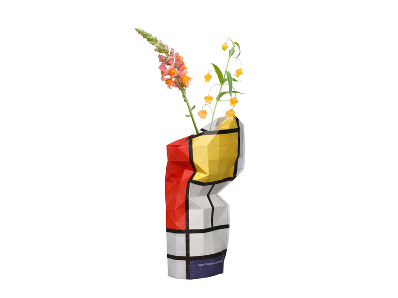 Florero de papel, Mondriaan