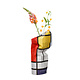 Florero de papel,Mondrian