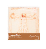 Lens cloth, 15 x 15 cm, Da Vinci, Vitruvian Man