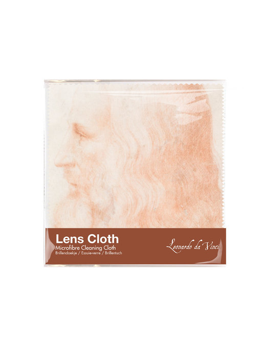 Lens cloth, 15 x 15 cm, Da Vinci, Self portrait