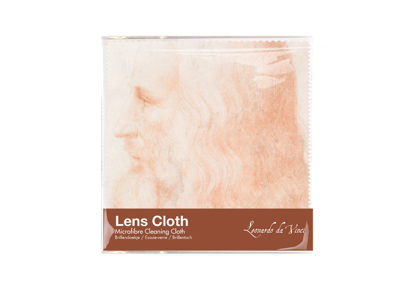 Lens cloth, 15 x 15 cm, Da Vinci, Self portrait