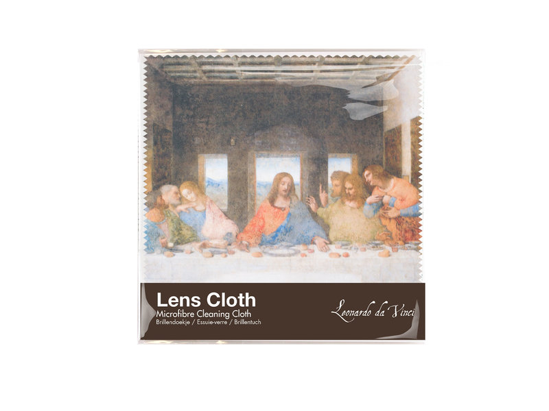 Brillenputztuch, 15 x 15 cm, Da Vinci, Das letzte Abendmahl