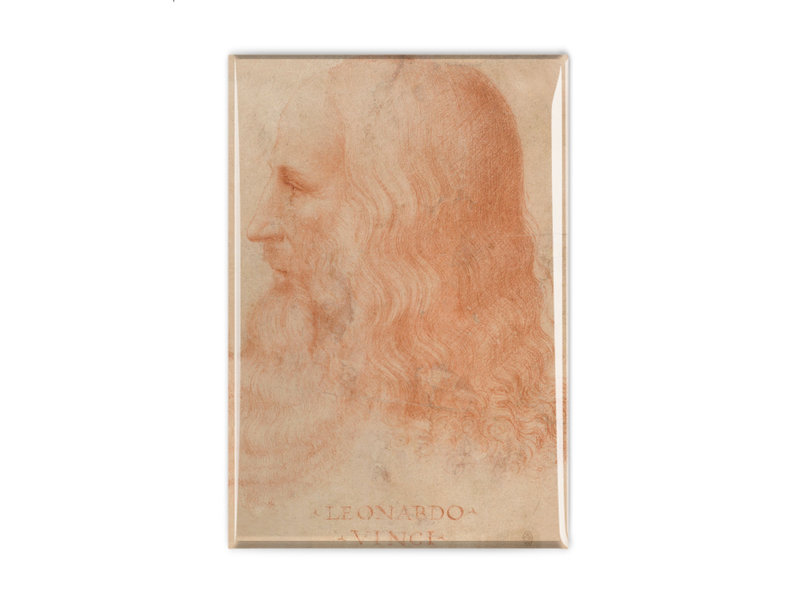 Imán de nevera, Da Vinci, Auto retrato