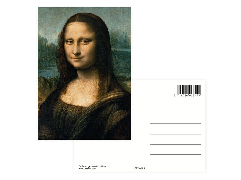 Postal, Da Vinci, Mona Lisa