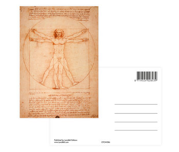 Postkarte, Da vinci, vitruvianischer Mann