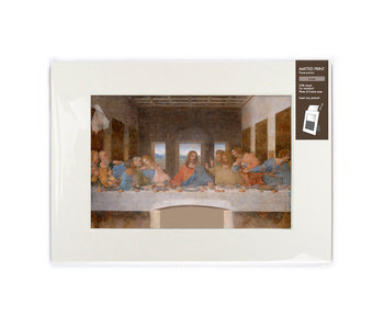 Matted print with reproduction, L,  Da Vinci, Last Supper