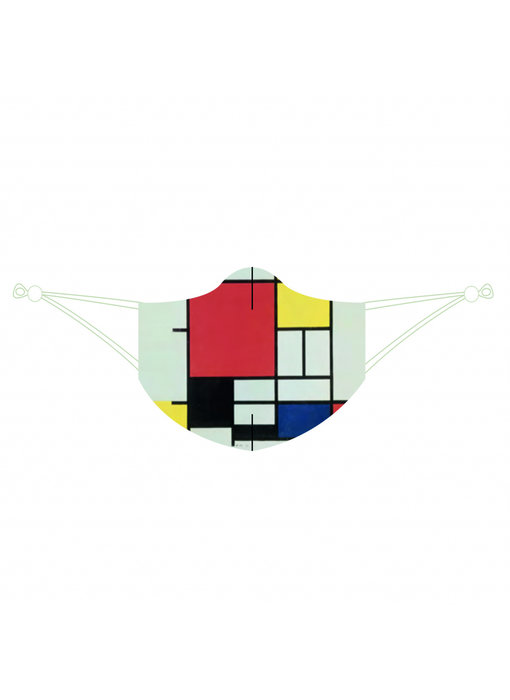 Face mask, Mondriaan