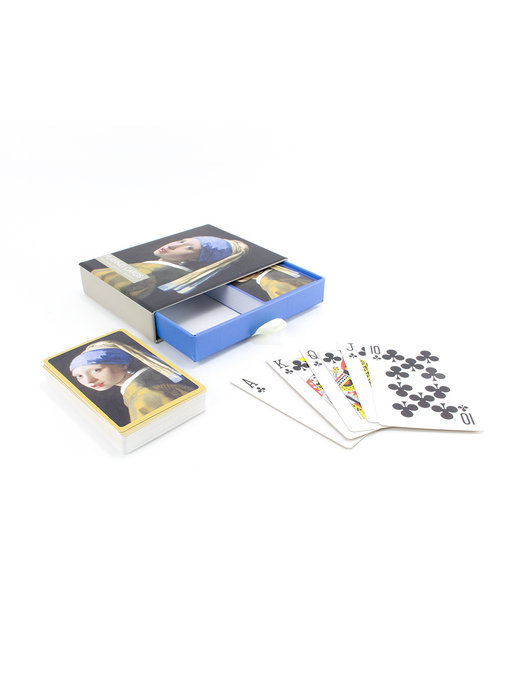 Set mit 2 Kartenspielen, Vermeer, Mädchen mit Perlenohrring