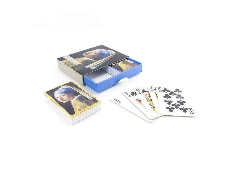 Lot de 2 jeux de cartes, Vermeer, Fille à la perle