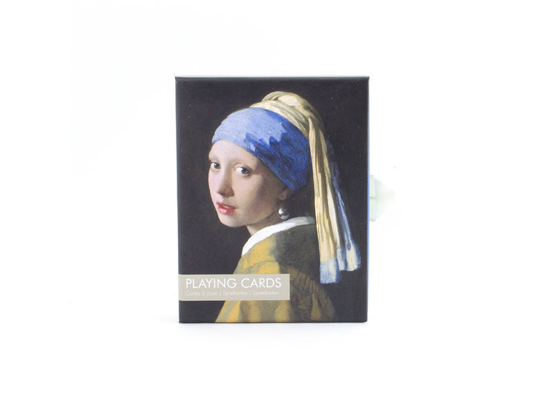 Set mit 2 Kartenspielen,  Vermeer, Mädchen mit Perlenohrring