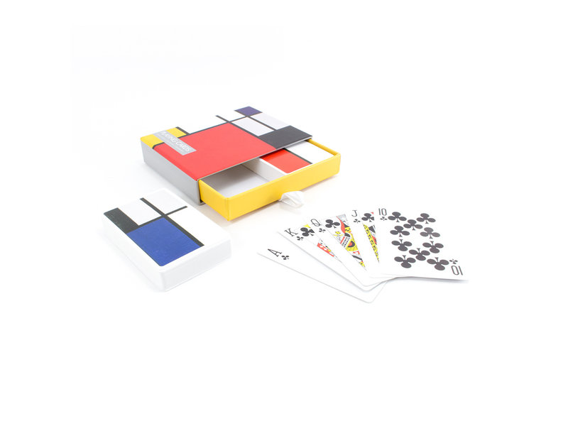 Set of 2 playing cards, Mondrian