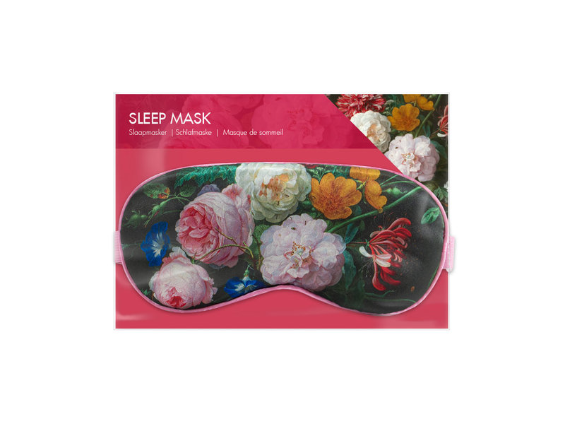 Sleeping mask,  Flower still life, De Heem