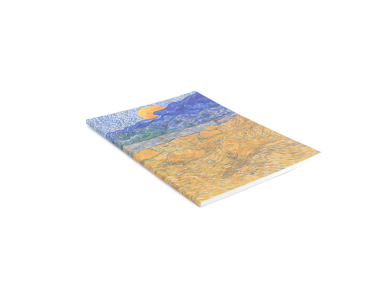 Cahier d'artiste, Paysage avec des gerbes de blé, Van Gogh