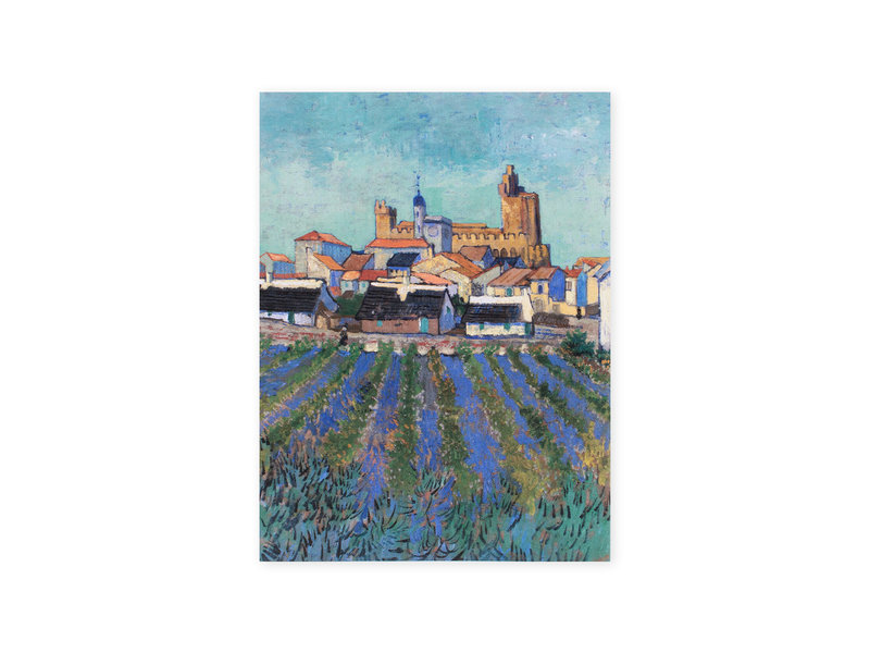 Cahier d'artiste, Vue des Saintes-Maries-de-la-Mer, Van Gogh