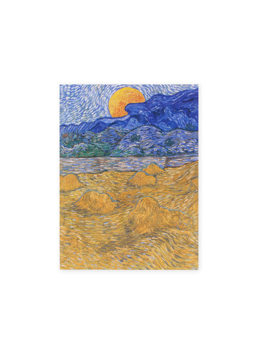 Cahier d'artiste, Paysage avec des gerbes de blé, Van Gogh