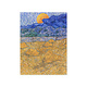 Cahier d'artiste, Paysage avec des gerbes de blé, Van Gogh