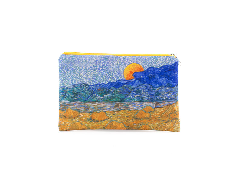 Pencil case / make-up bag, Landscape with Wheat sheaves, Van Gogh