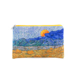 Trousse / trousse à maquillage, Paysage avec des gerbes de blé, Van Gogh
