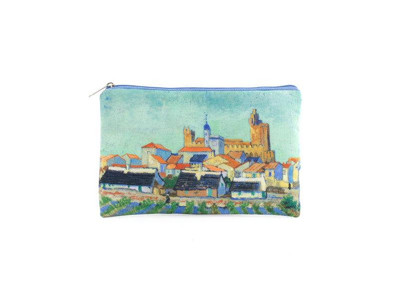 Pencil case / make-up bag, View of Saintes-Maries-de-la-Mer, Van Gogh