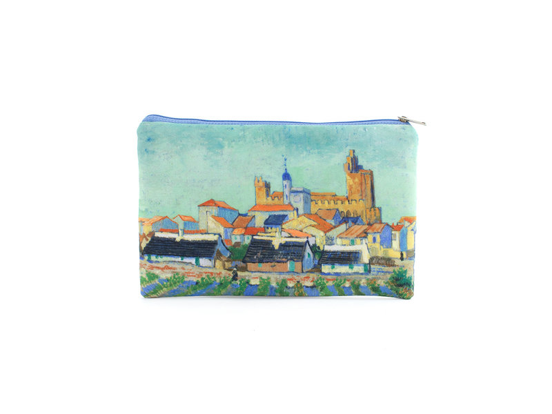 Trousse / trousse à maquillage, Vue des Saintes-Maries-de-la-Mer, Van Gogh