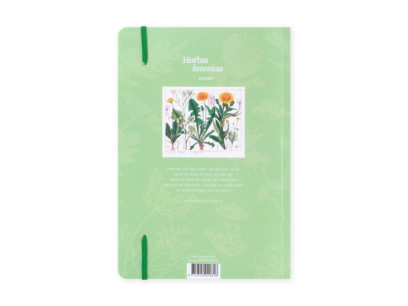 Cuaderno de tapa blanda, A5,  Diente de león, Hortus Botanicus