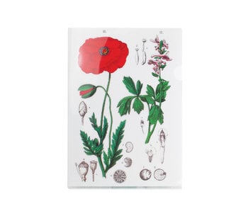 Funda portadocumentos, A4, Amapola, Hortus Botanicus