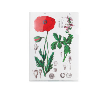 Porte-documents A4, Coquelicot, Hortus Botanicus