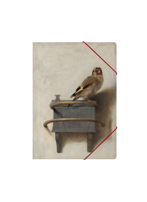 Carpeta archivadora de papel con cierre elástico, A4,  El jilguero, Fabritius