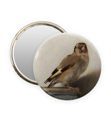 Pocket Mirror, Ø 80 mm , Goldfinch, Carel Fabritius