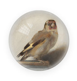 Glass Dome/Paperweight, Goldfinch, Carel Fabritius