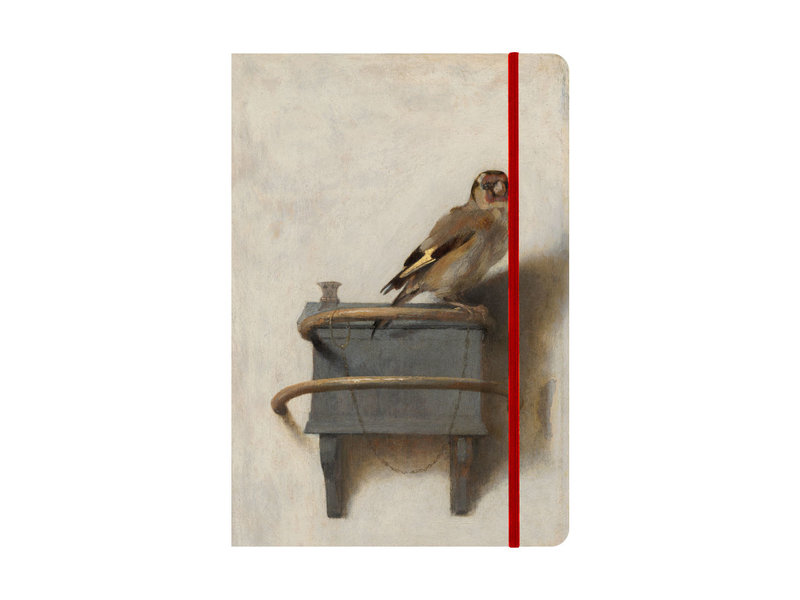 Cuaderno de tapa blanda, A5,  El jilguero, Carel Fabritius