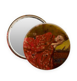 Miroir de poche,  Ø 80 mm, Breitner, Fille en kimono rouge
