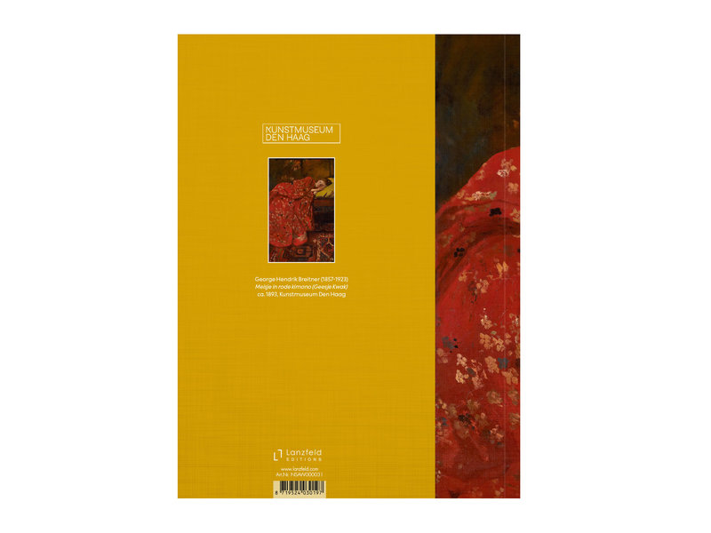 Softcover kunst schetsboek,  Breitner, Meisje in rode kimono