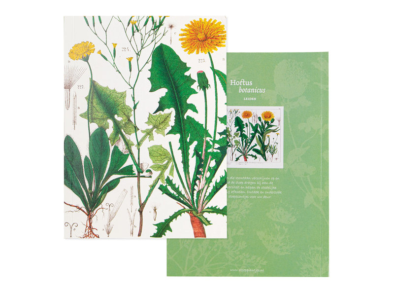 Glued Exercise book , A5, Dandelion , Hortus Botanicus