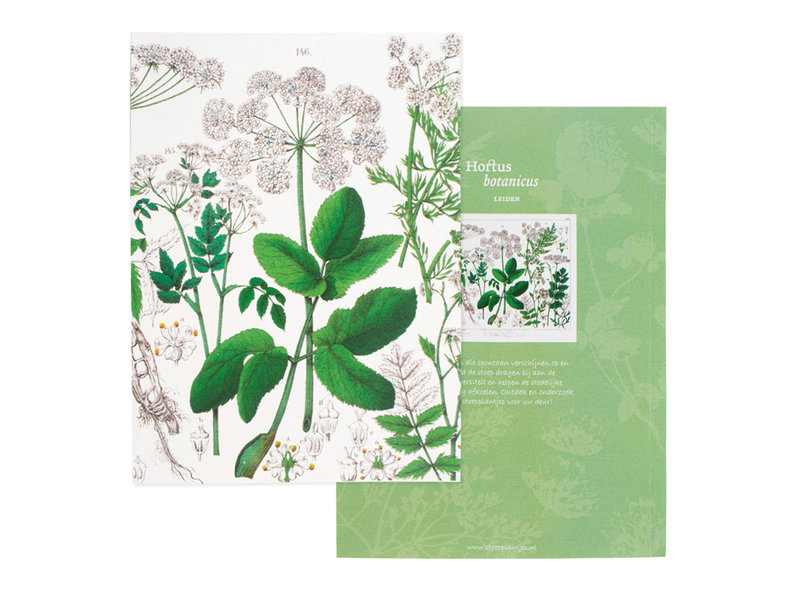 Glued Exercise book , A5, Elderberry, Hortus Botanicus