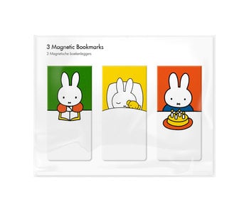 3er Set, magnetisches Lesezeichen, Miffy zu Hause